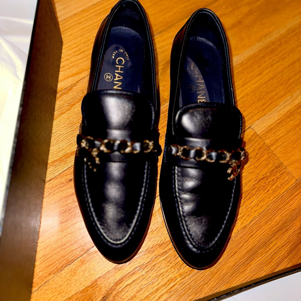 Chanel Loafers with Chain detail